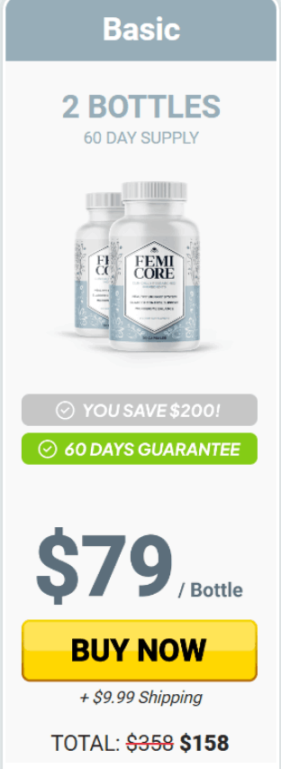 Femicore 2 bottle